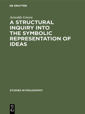 cover image of A structural inquiry into the symbolic representation of ideas